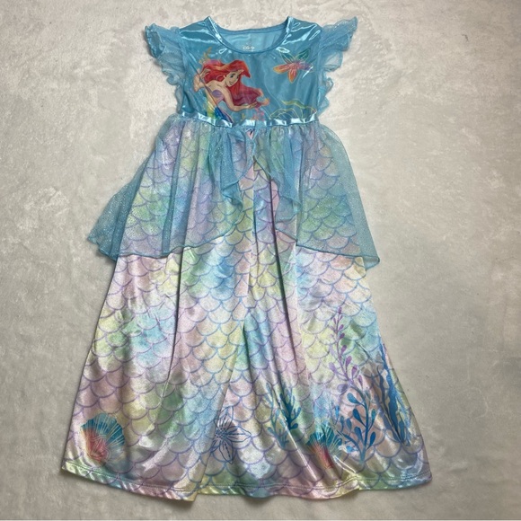 Disney Ariel The Little Mermaid Nightgown Dress Size 5 - Picture 3 of 12
